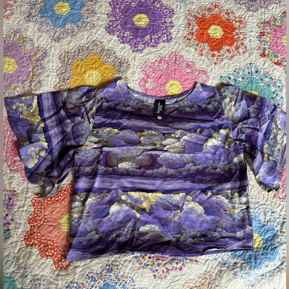 Rare Samantha Pleet cropped boxy top xs